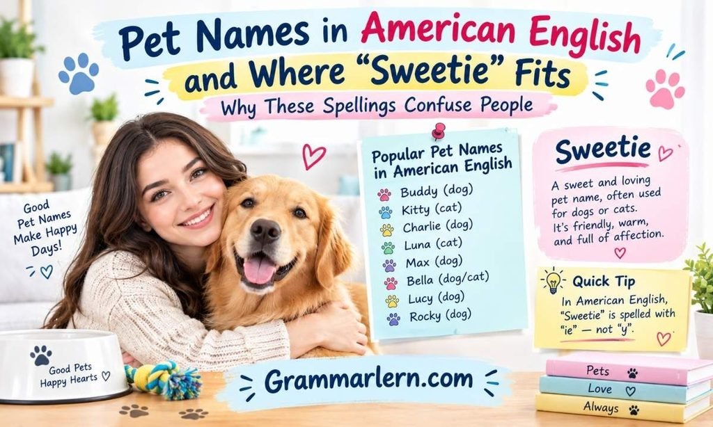 Pet Names in American English and Where "Sweetie" Fits