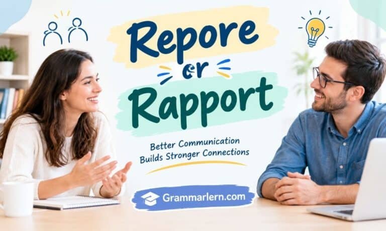 Repore or Rapport