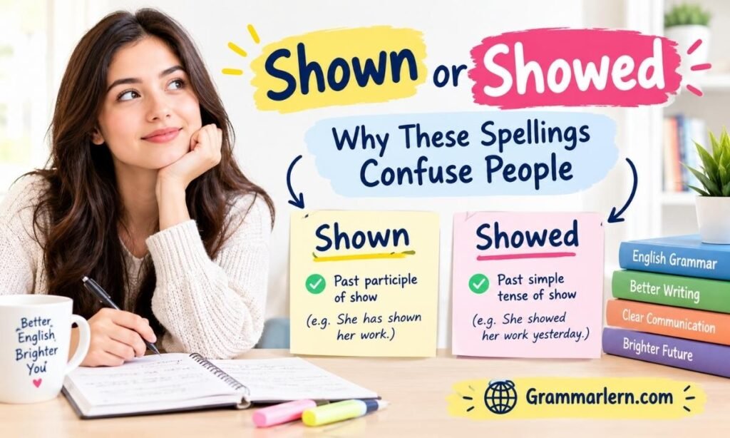 Shown or Showed