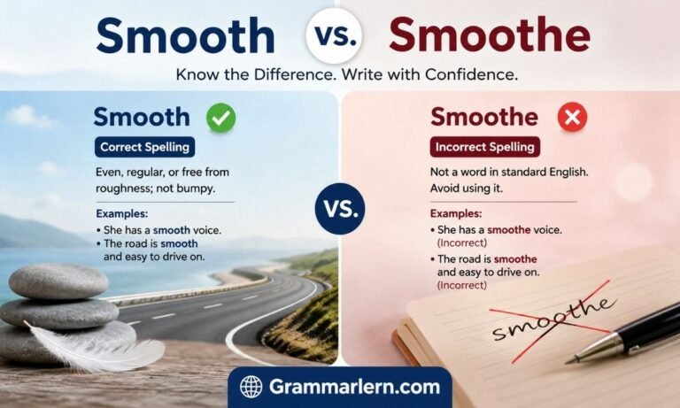 Smooth vs. Smoothe