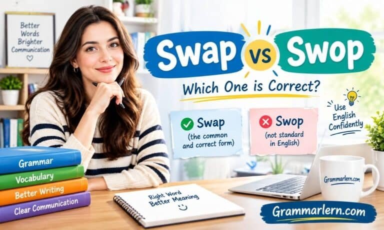 Swap vs Swop