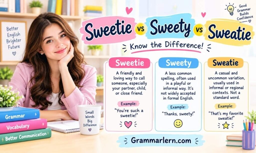 Sweetie vs Sweety vs Sweatie