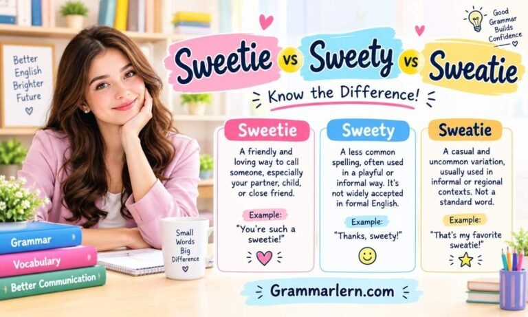 Sweetie vs Sweety vs Sweatie