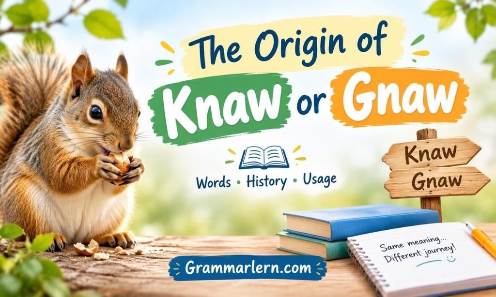 The Origin of Knaw or Gnaw