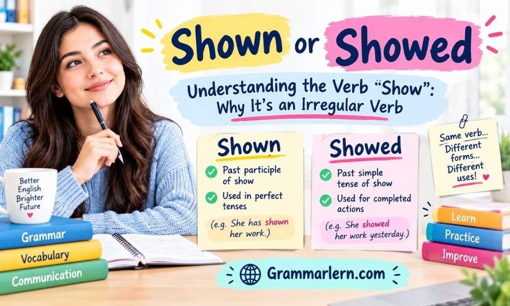 Understanding the Verb "Show": Why It's an Irregular Verb
