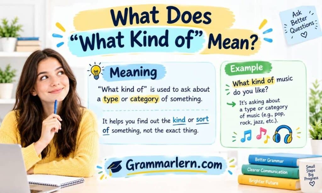 What Does "What Kind of" Mean?