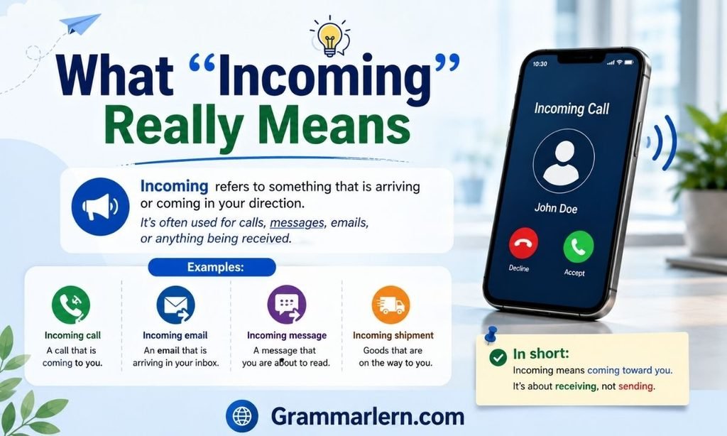 What "Incoming" Really Means