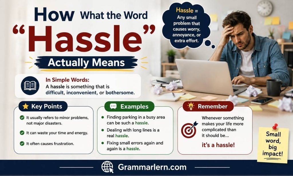 What the Word "Hassle" Actually Means