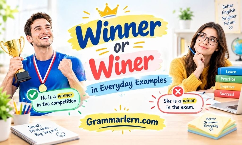 Winner or Winer in Everyday Examples