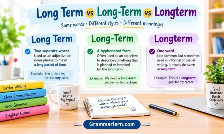 Long Term vs Long-Term vs Longterm