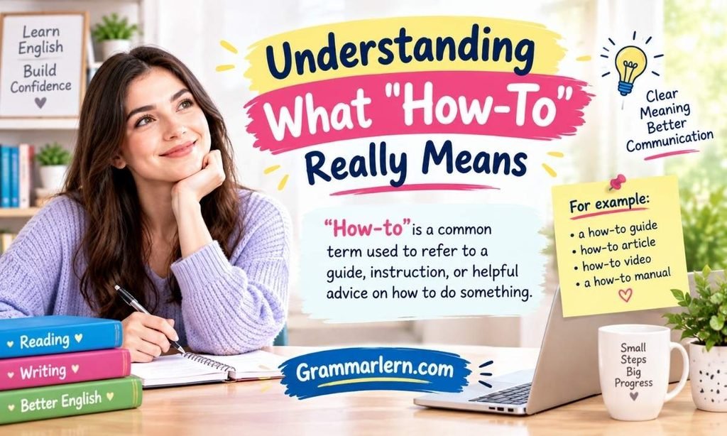 Understanding What "How-To" Really Means
